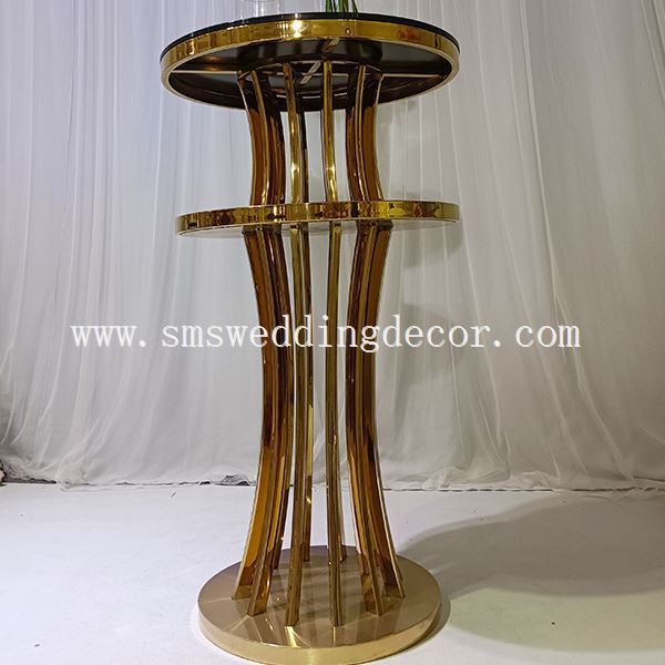 round glass bar table