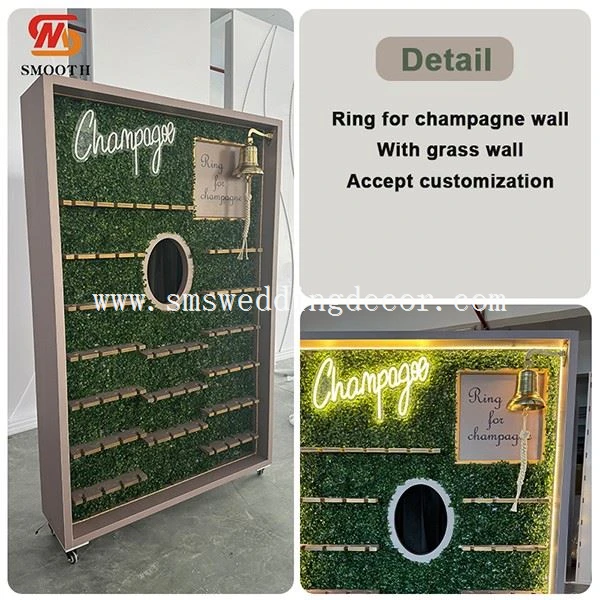 champagne wall wedding diy